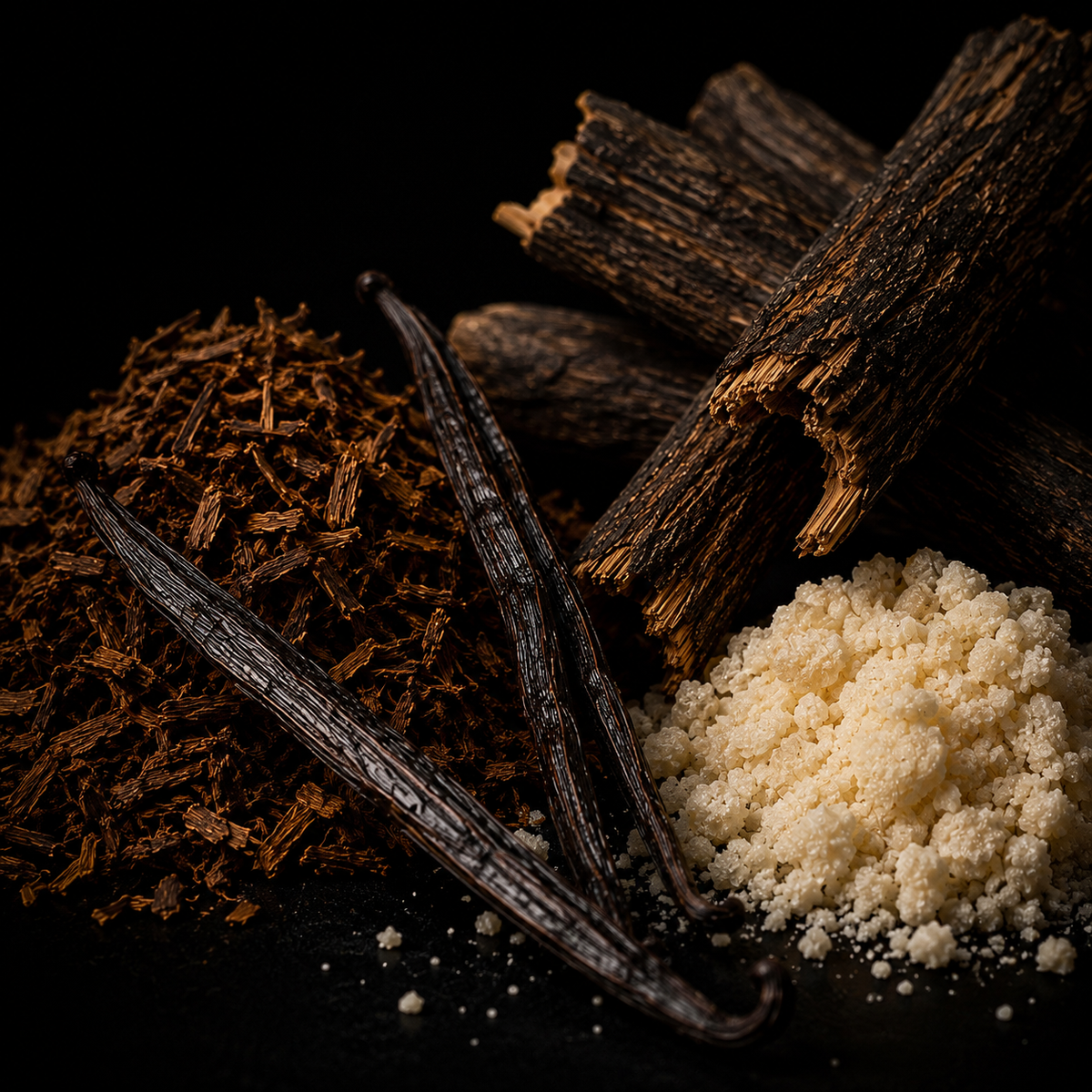 Vanille, tabac, musc et oud - notes olfactives Dernier Verre Lormont 